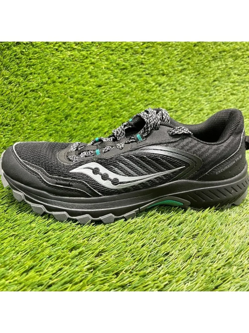 Saucony Excursion TR15 Womens Size 9 Black Jade Athletic Running Shoes Sneakers